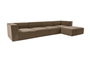 Atelier Del Sofa Sora Sofá Esquinero con Pouf - Marrón